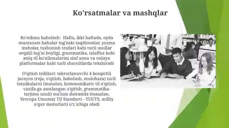Teaching-learning cycles in English language teaching and assessment 4