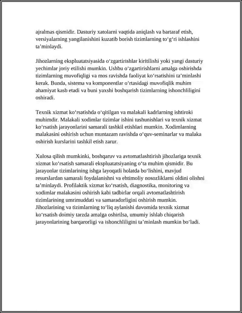 BOSHQARISH VOSITALARI VA AVTOMATLASHTIRISH JIHOZLARNING EKSPULATATSIYASI 4