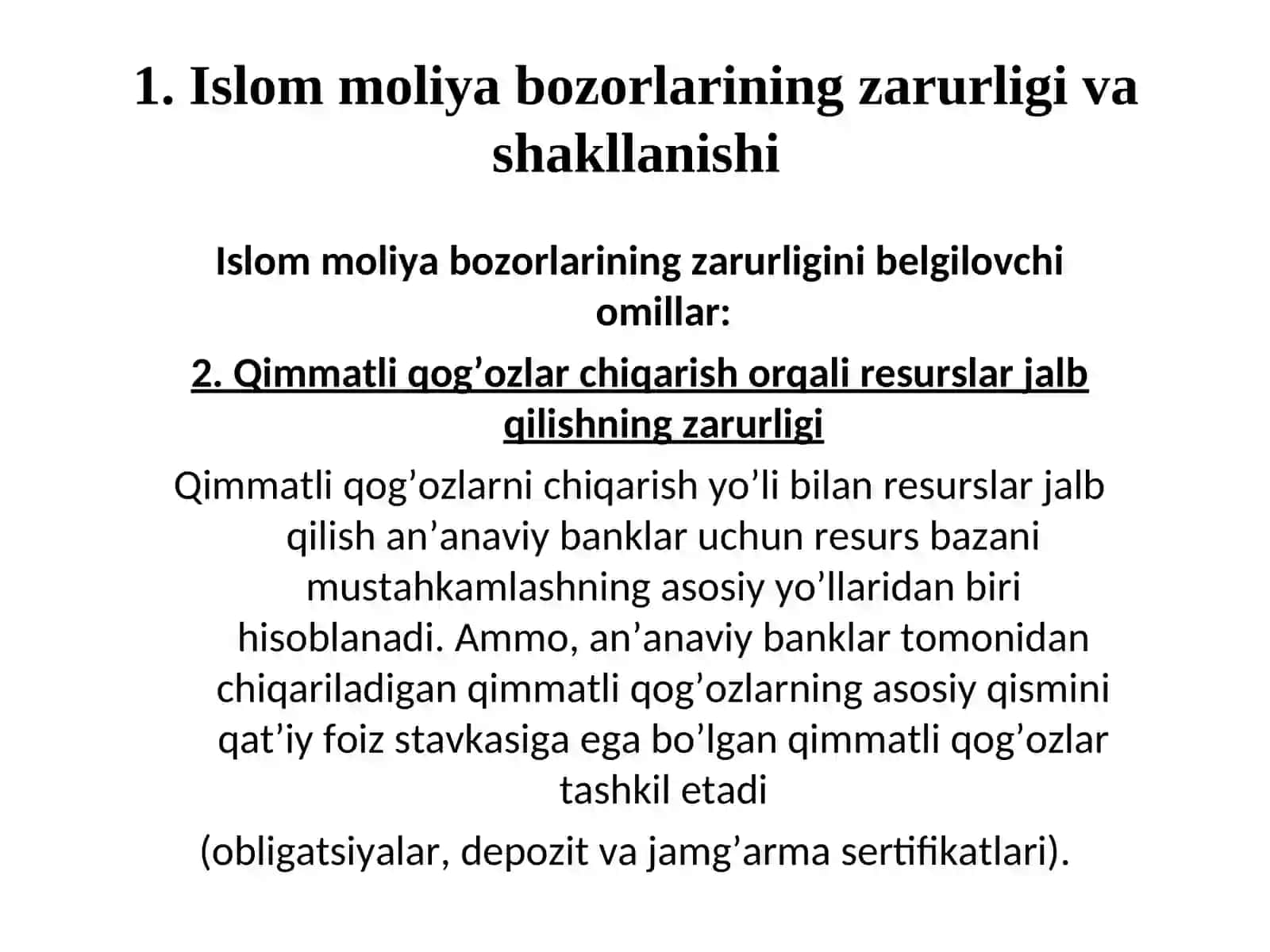 Islom moliya bozorlari 4