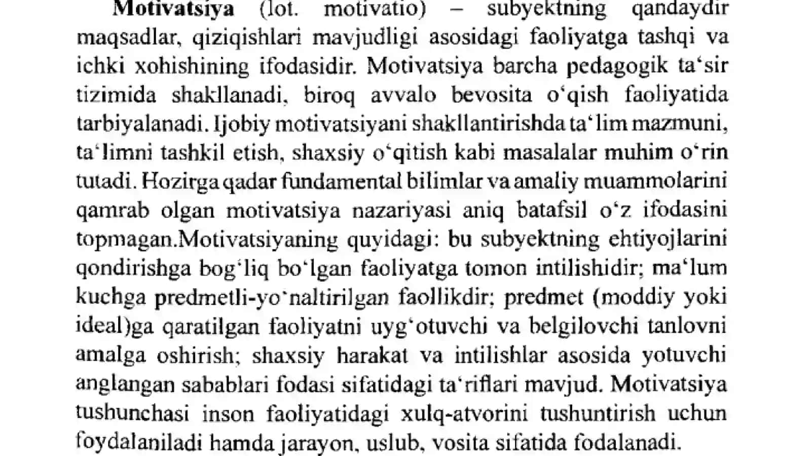MUVAFFAQIYATLI KASBIY FAOLIYAT  MOTIVATSIYASI 4