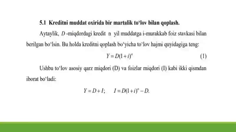 Krеdit hisobi 4
