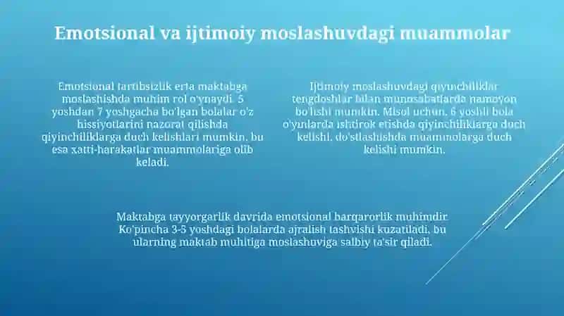 Bolalarni maktabga tayyorlashdagi ijtimoiy - psixologik muammolar 4