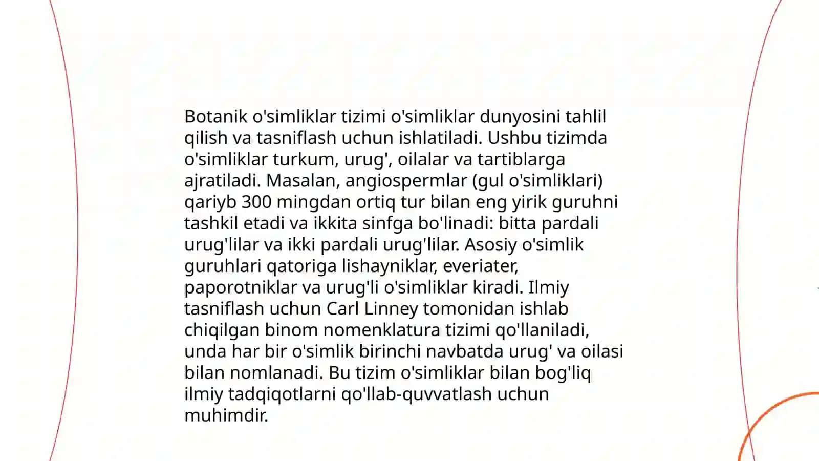 O'simlik turkumlari va ularning tabiiy joylashishlari xarita belgilash 4
