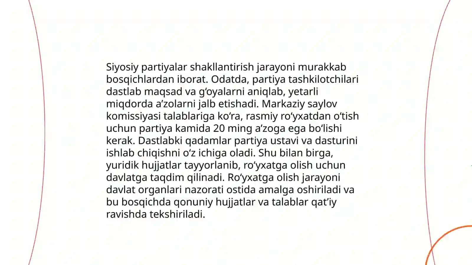 Kòppartiyaviylik tizimining shakllanishi, jamoat tashkilotlari va ularning faoliyati 4