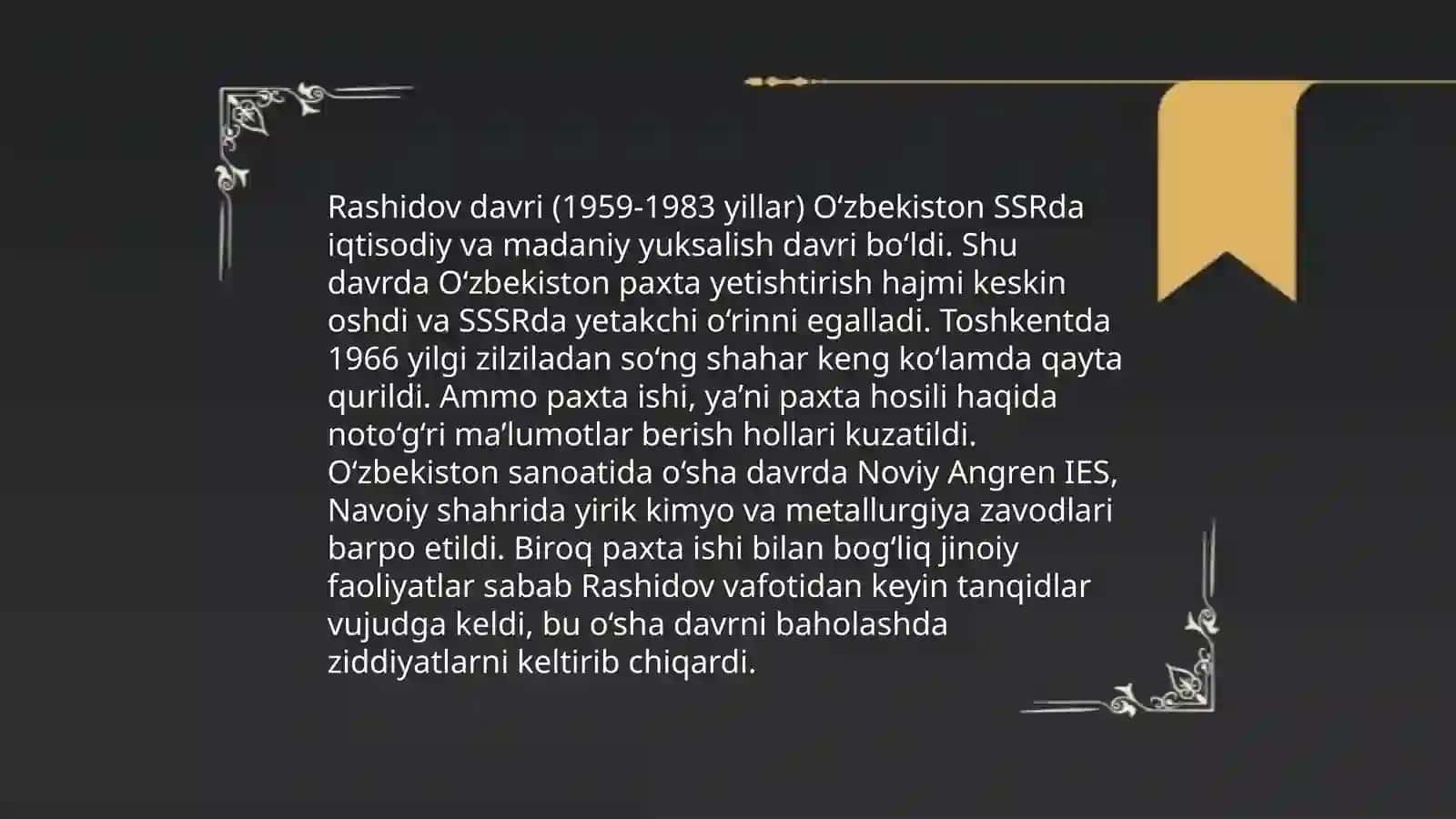 Sharof Rashidovning hayoti 4