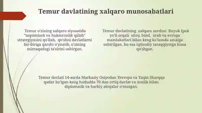 Amir - Temur buyuk davlat arbobi 4