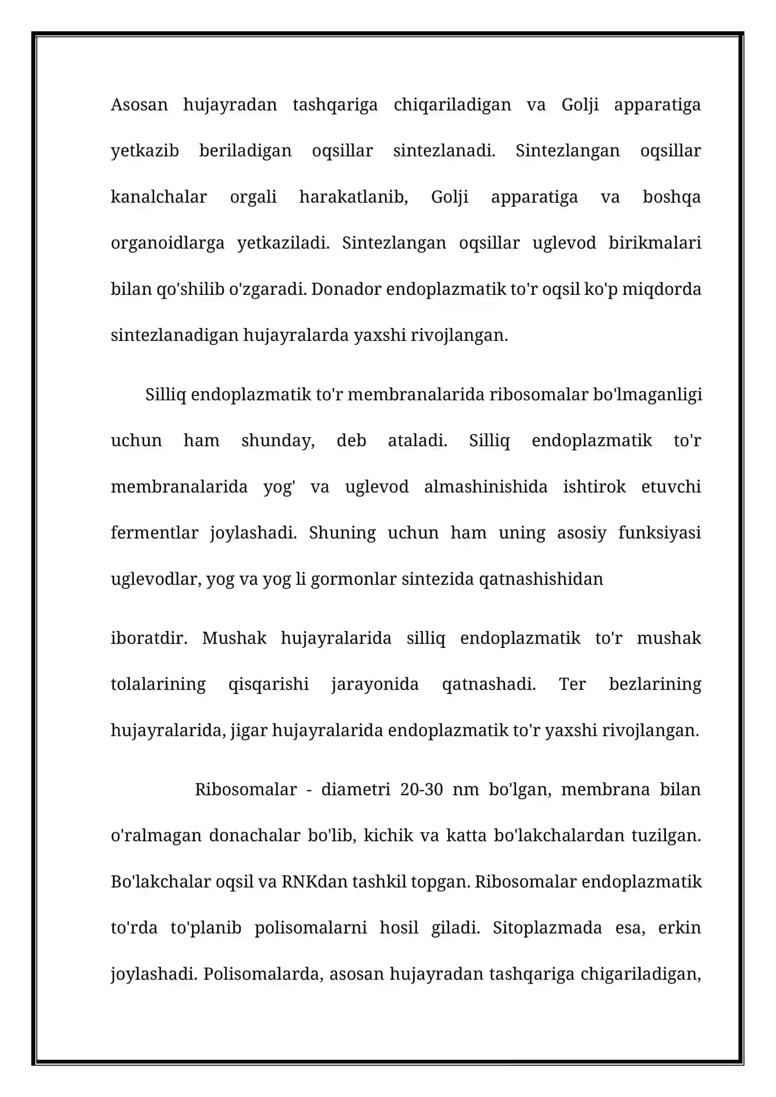 Hujayraning tuzilishi va funksiyasi 4