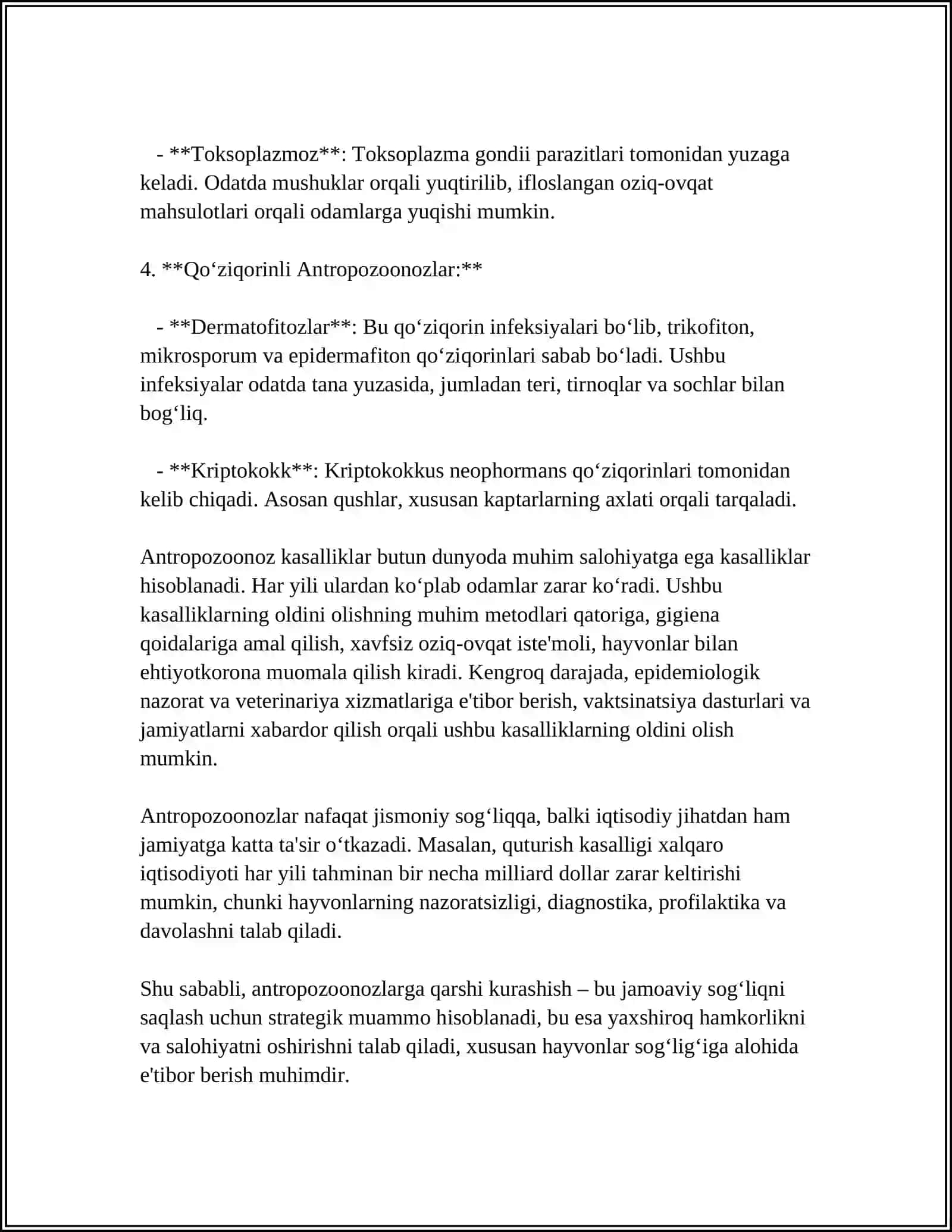 ANTROPOZOONOZ 4