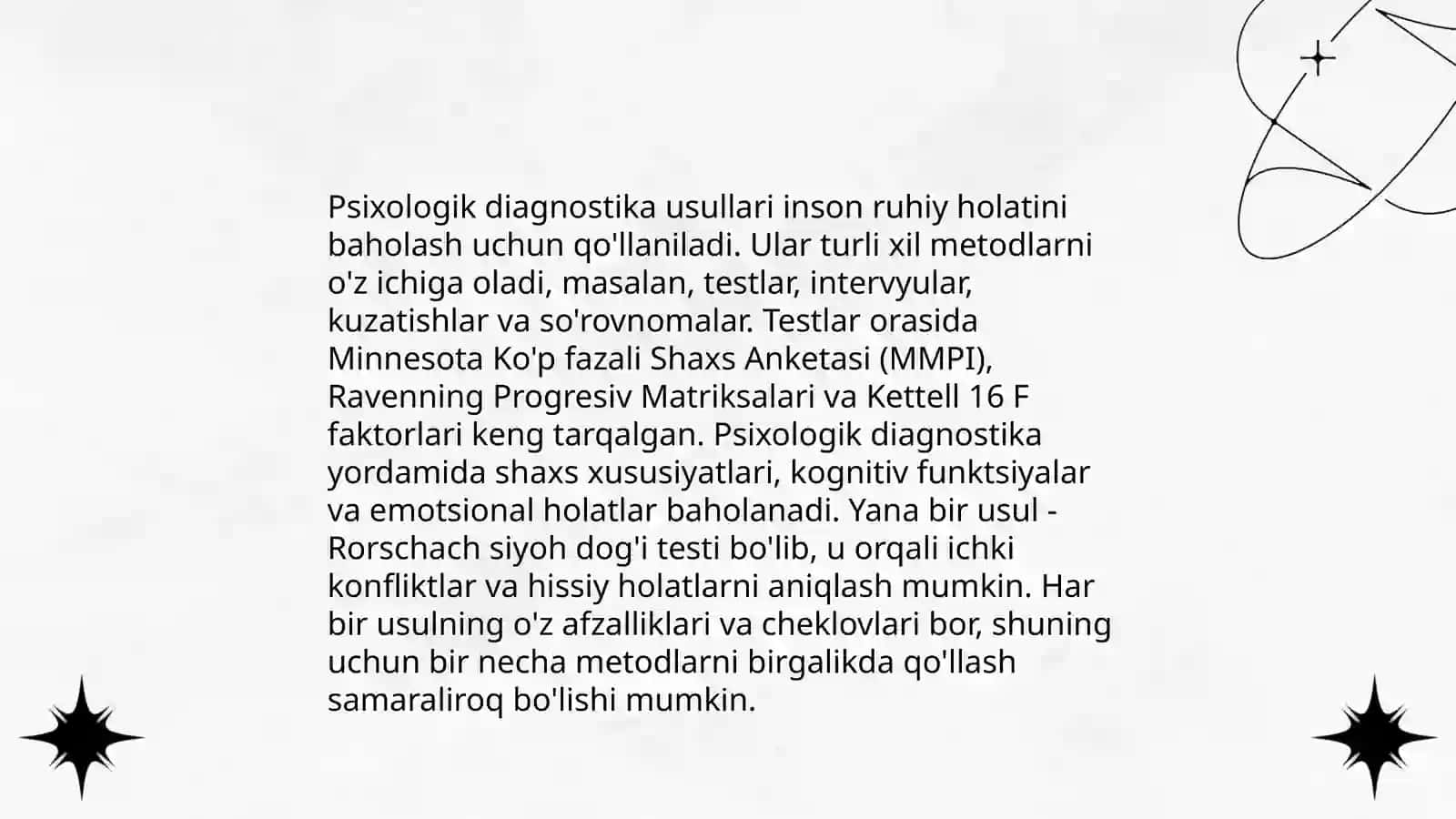 Ta'lim muassasasi psixologining psixologik diognostika faoliyati 4