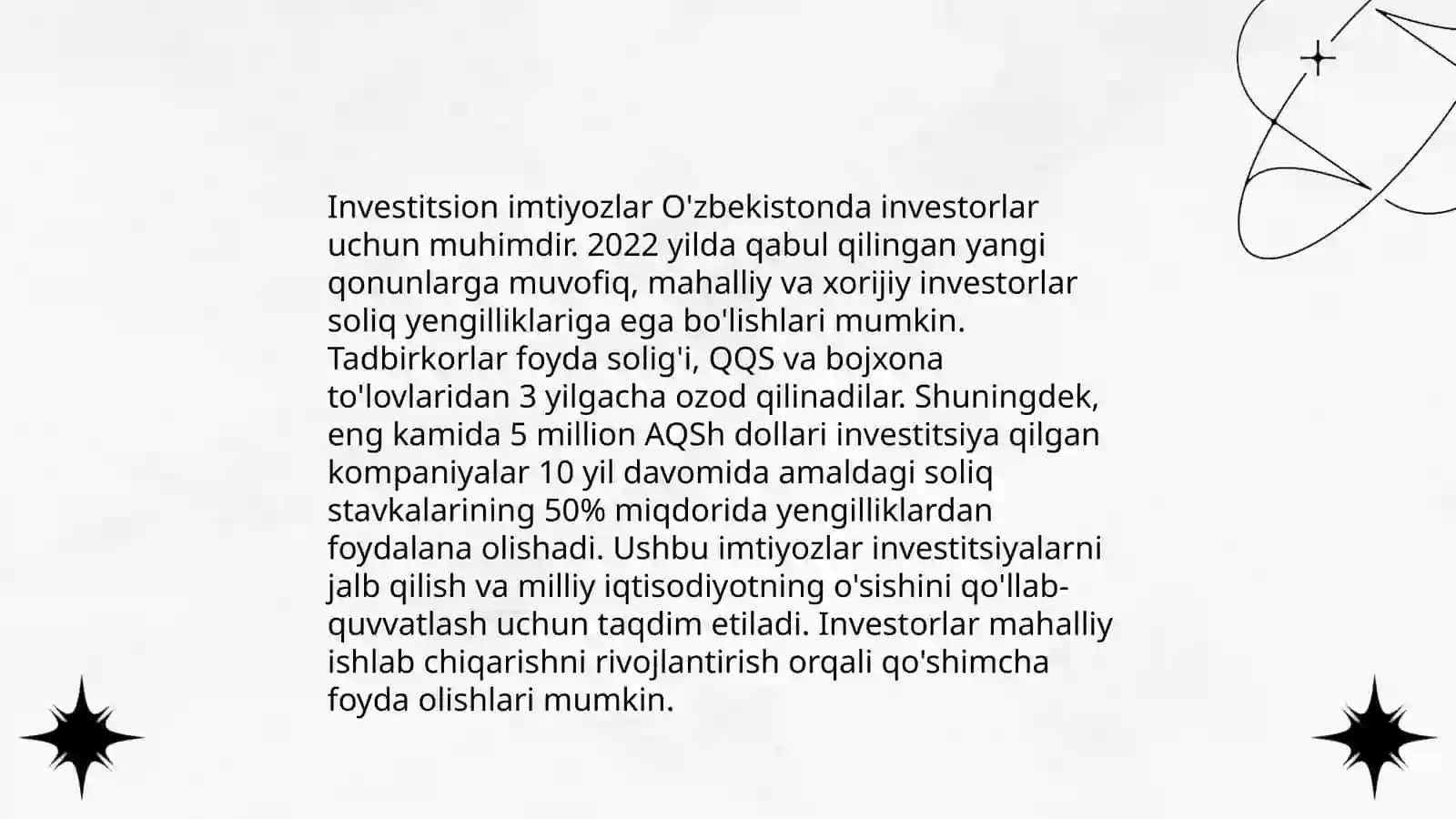 Saudia Arabistoni davlatining investitsion muxiti 4