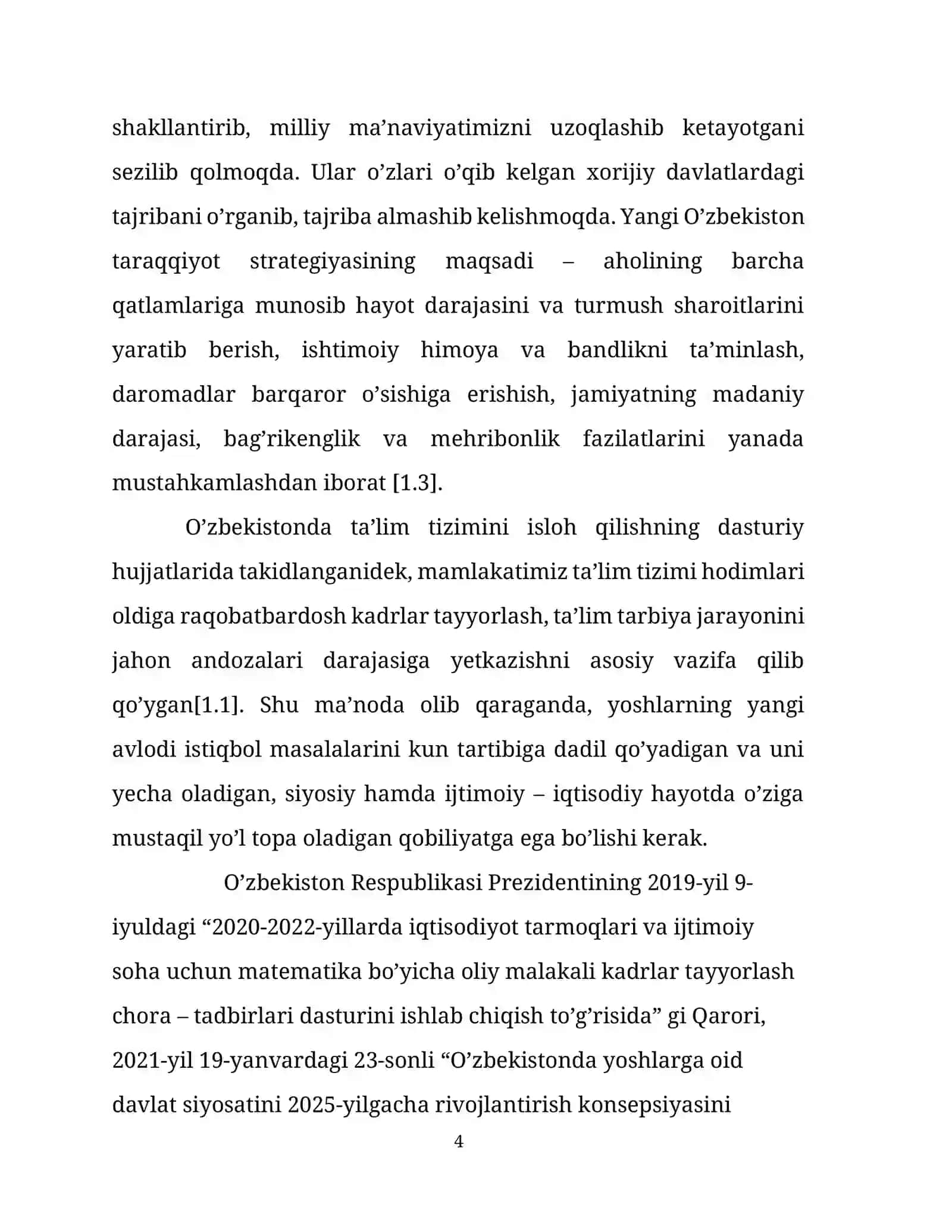 Natural sonlarni arifmetik progressiyadan olingan tub sonlar yig'indisi ko'rinishida ifodalash 4