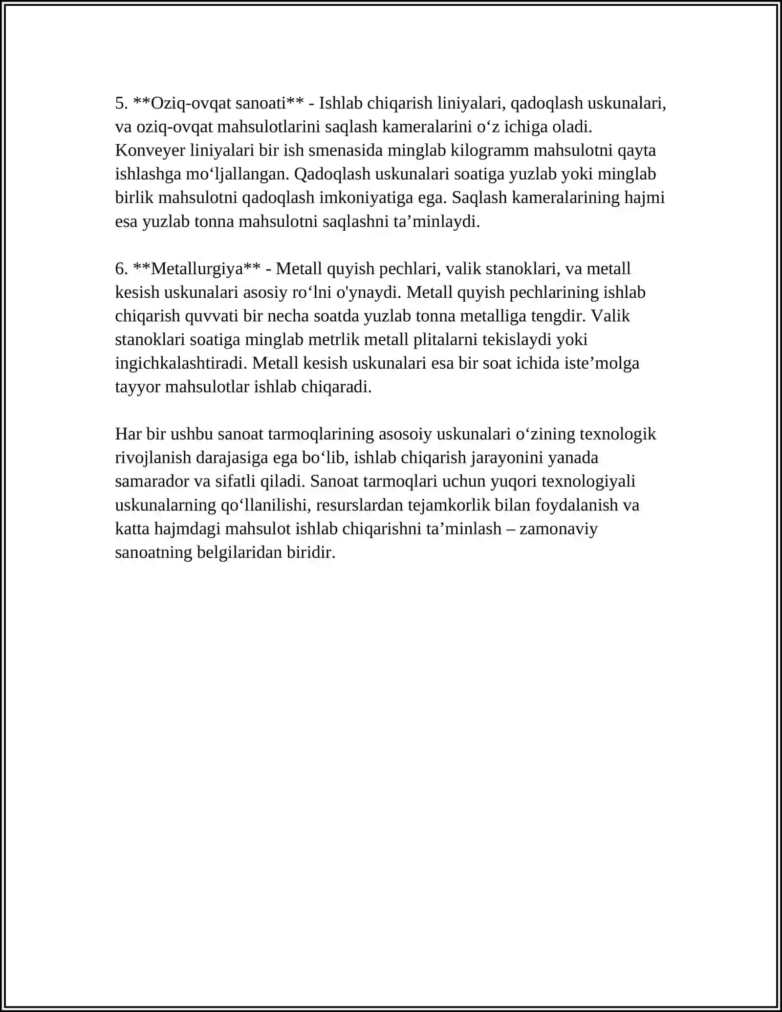 Sanoat tarmoqlarining asosiy uskunalari 4