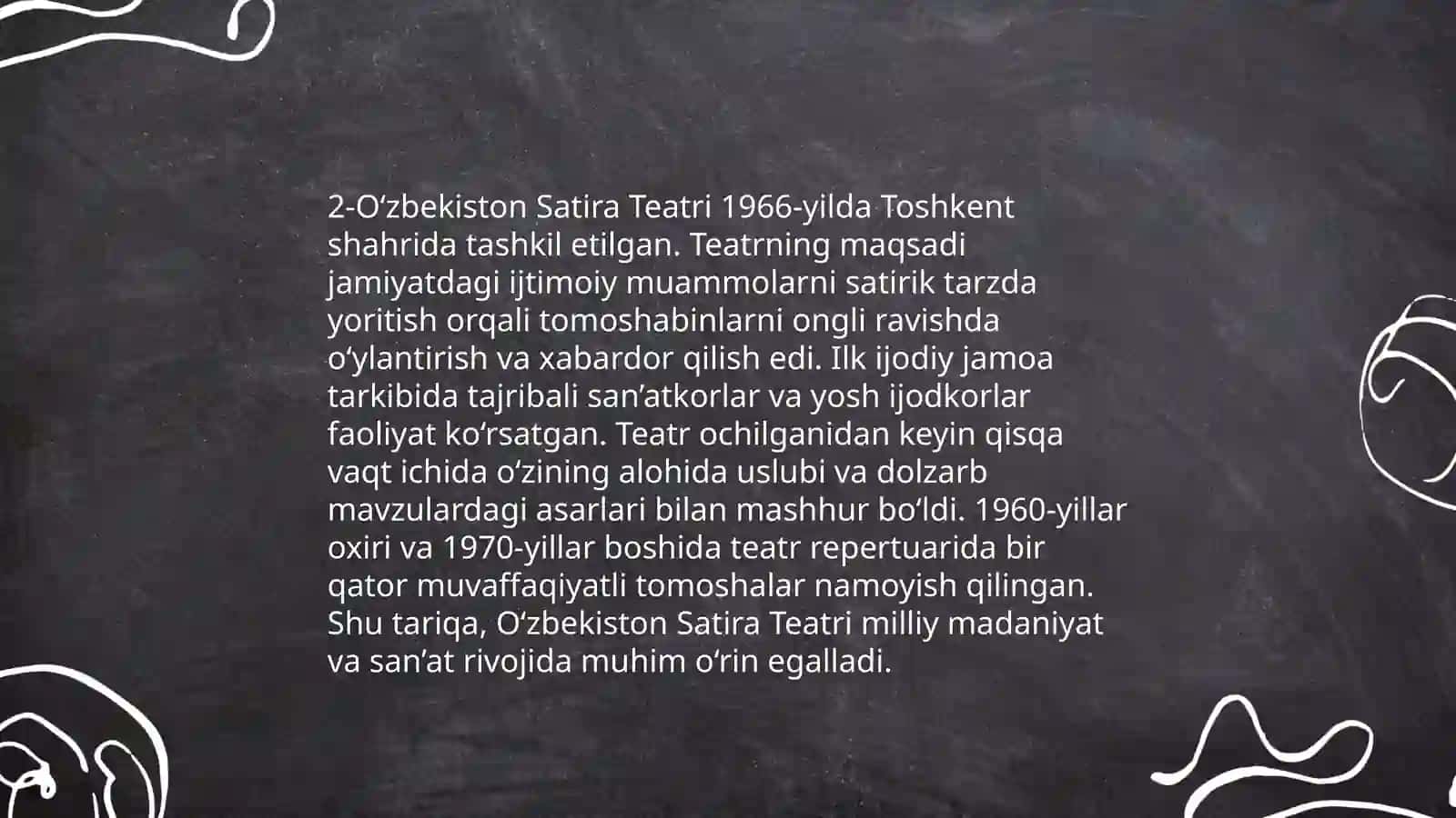 O’zbekiston Satira teatiri tarixi va faoliyati 4