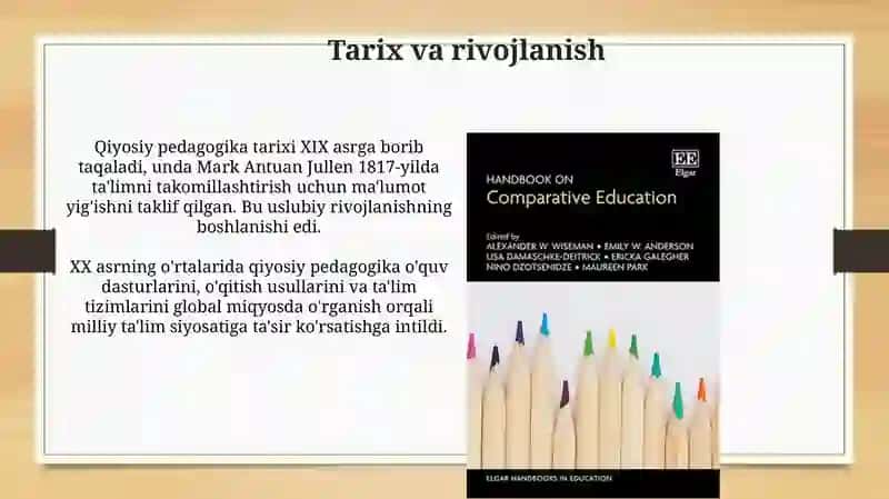 Qiyosiy pedagogika fanining tadqiqot metodlari 4