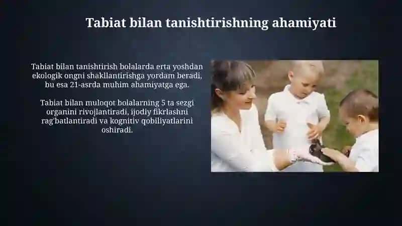Tabiat bilan tanishtirish bo'yicha davlat talablari 4