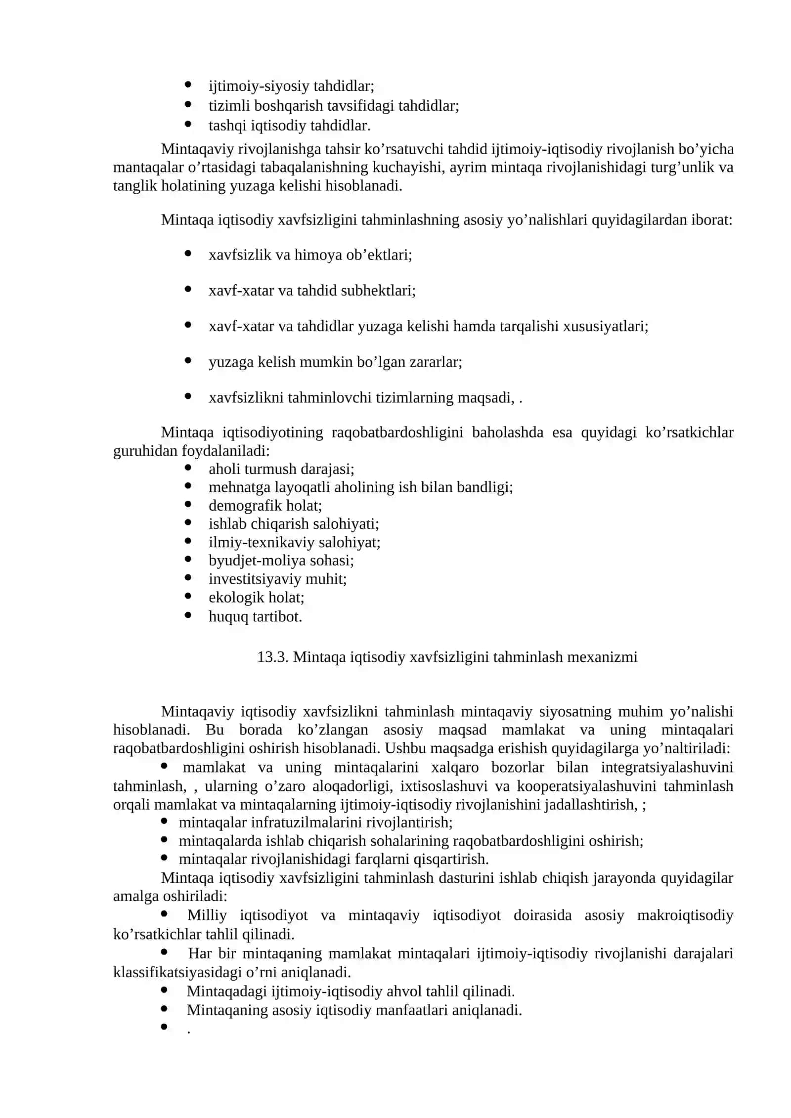 MINTAQA IQTISODIY XAVFSIZLIGINI TAHMINLASH 4