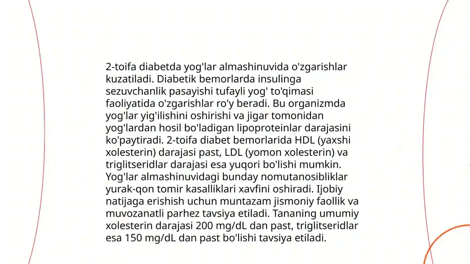 Qandli diabet va ochlikda karbonsuvlar, yog'lar va oksillar almashinuvi 4