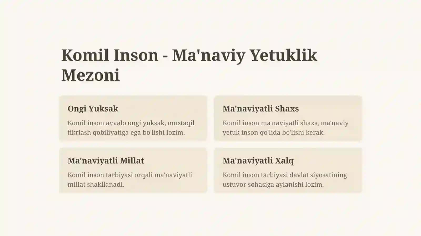 Davlat Ta'lim Standartlari - Majburiy Talablar 4