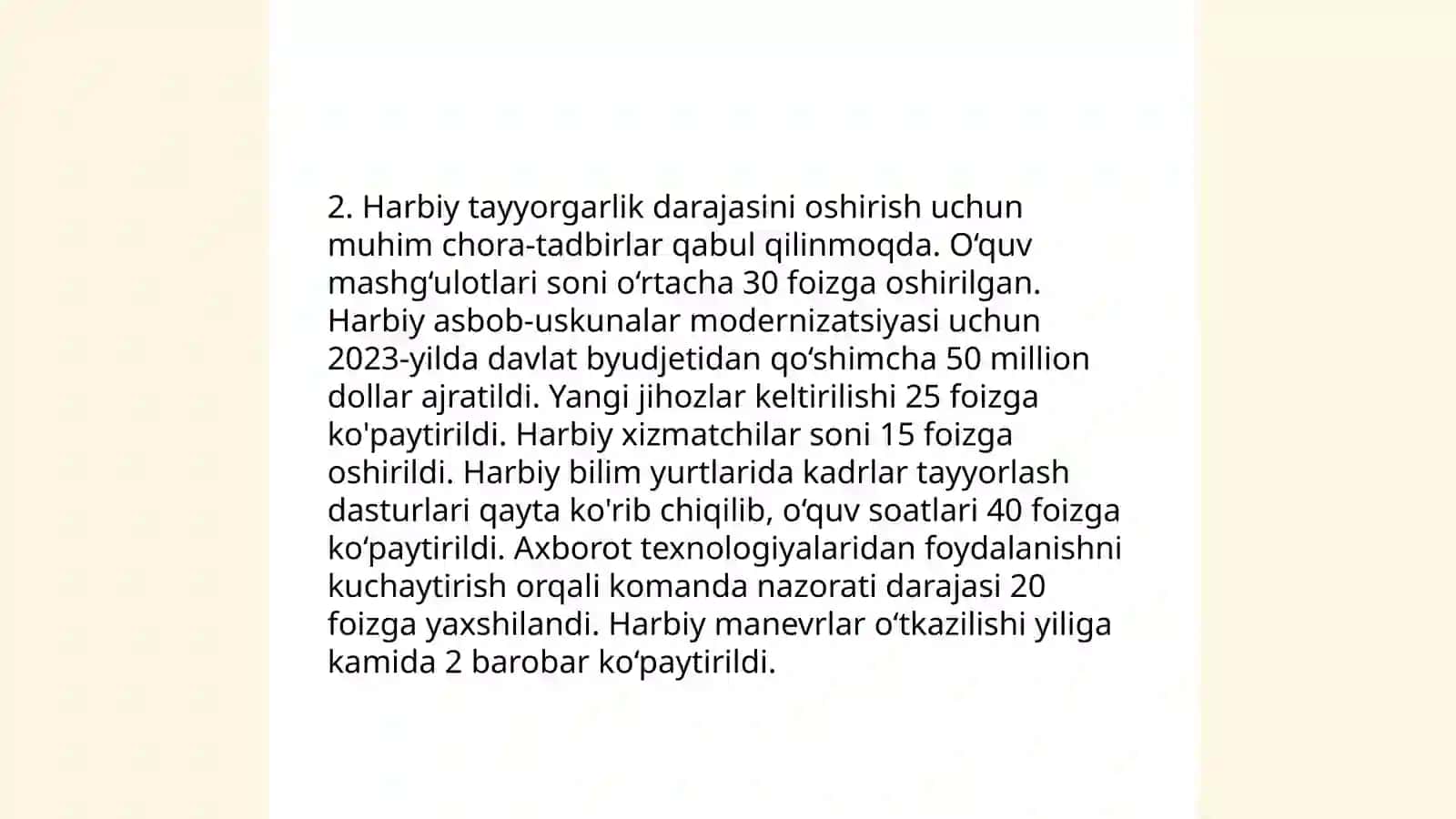 O‘zbekiston Respublikasi harbiy xavfsizligini ta’minlash masаllasi 4