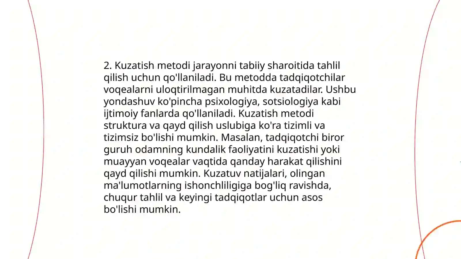 Shaxsni o'rganish metodlari 4