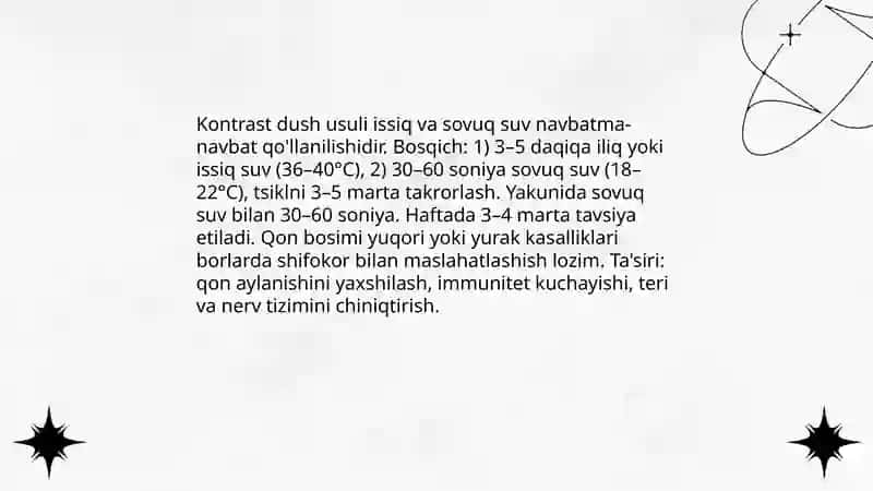 organizmni chiniqtirish usullari 4