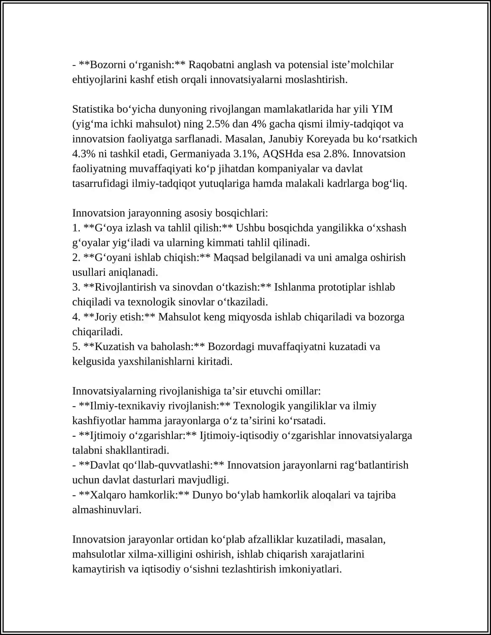 INNOVATSION JARAYONLARNING MODELLARI 4