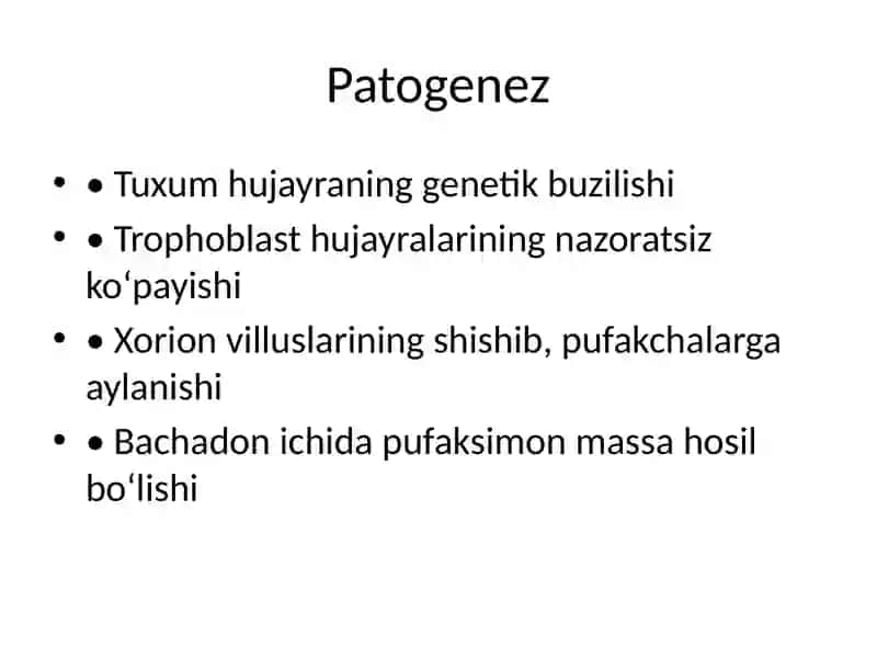 Yelbug‘oz (Mola hydatidosa) 4