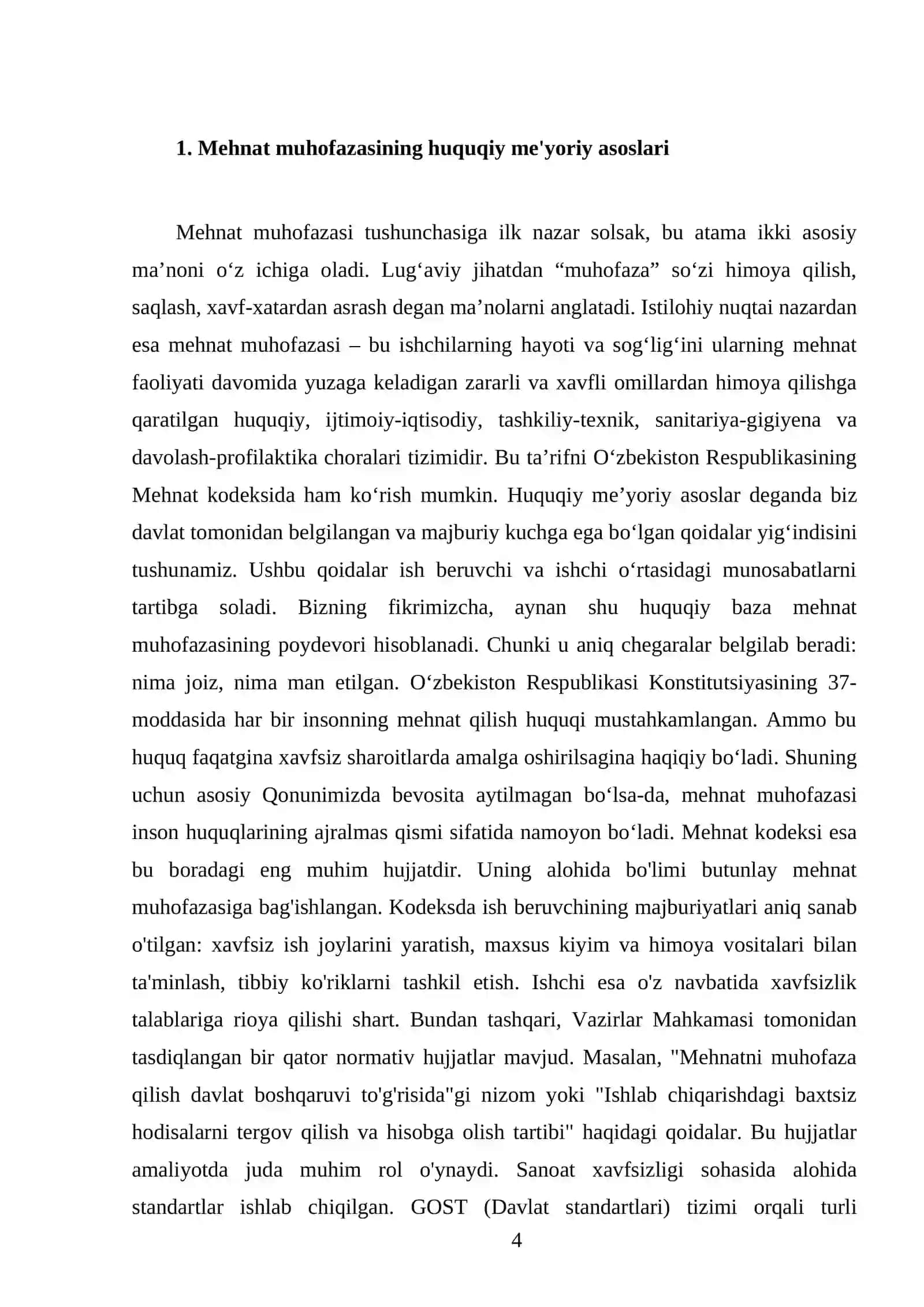 Mehnatni muhofaza qilishning huquqiy va tashkiliy asoslari 4