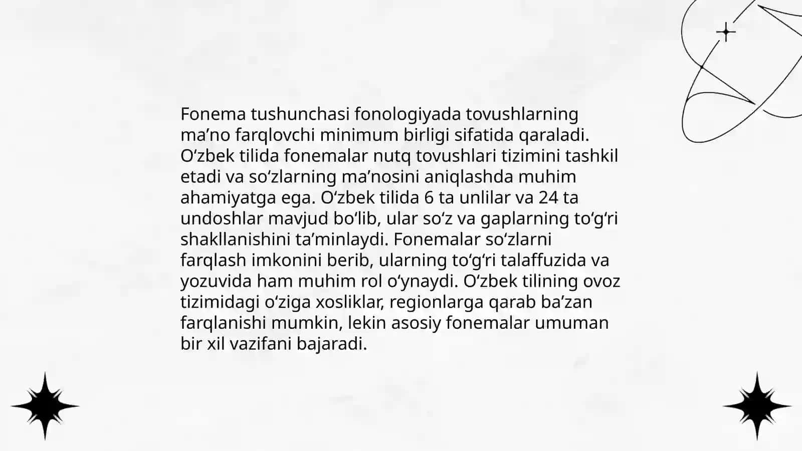 Hozirgi ona tiling fonemalari 4