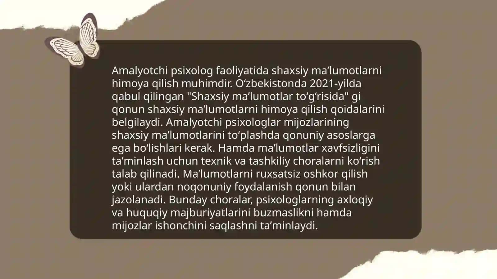Amalyotchi psiholog faoliyati (etikaviy tamoyillari maxsus qobilyatlari) 4