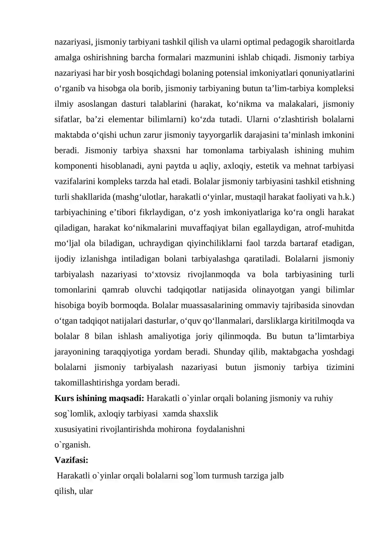 Maktabgacha ta'lim tashkilotlarida jismoniy tarbiyaning mazmuni 4