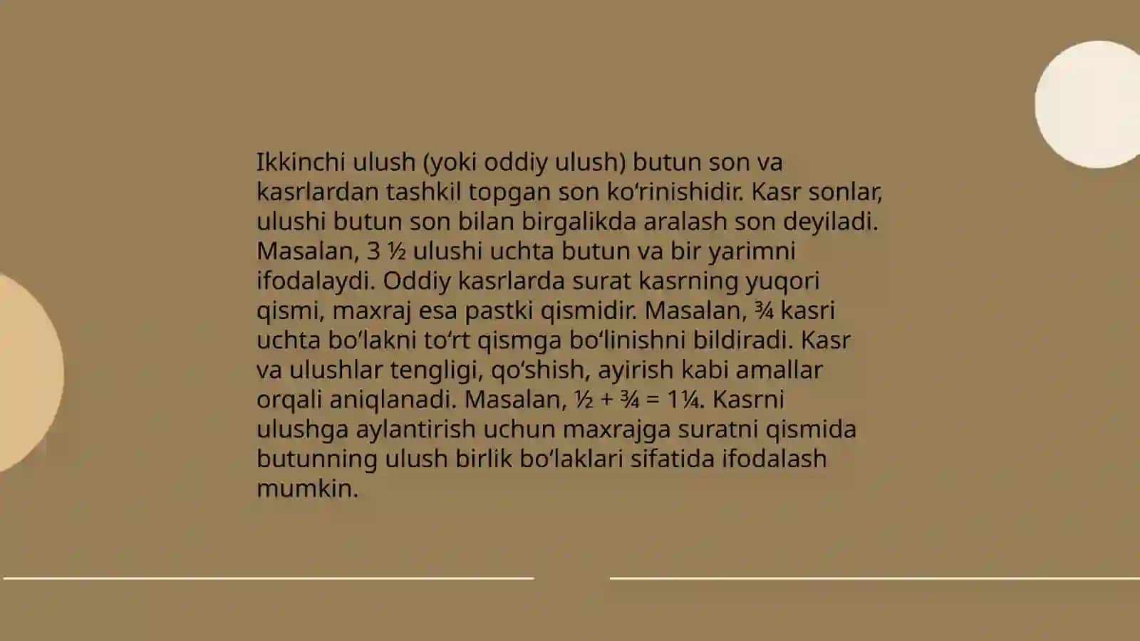 Boshlangʻich sinflarda ulushlar va kasrlar bilan tanishtirish metodikasi 4
