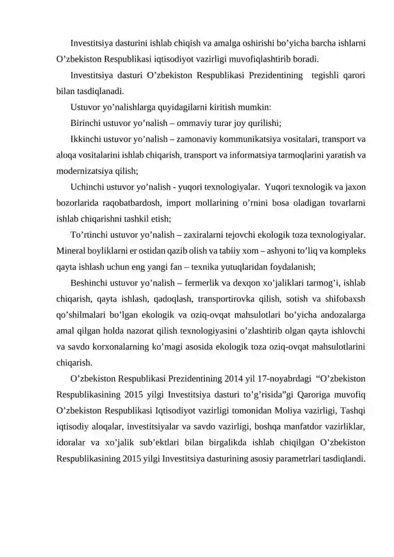 Investitsiya dasturini shakllantrishning asosiy tamoillari 4