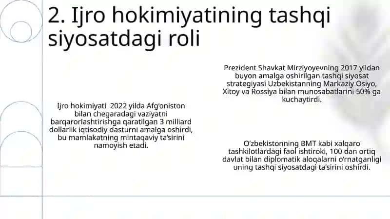 Ijro hokimiyati va uning funksiyalari 4