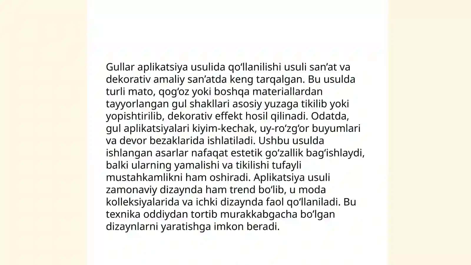 Aplikatsiya usulida gullar tayyorlash 4
