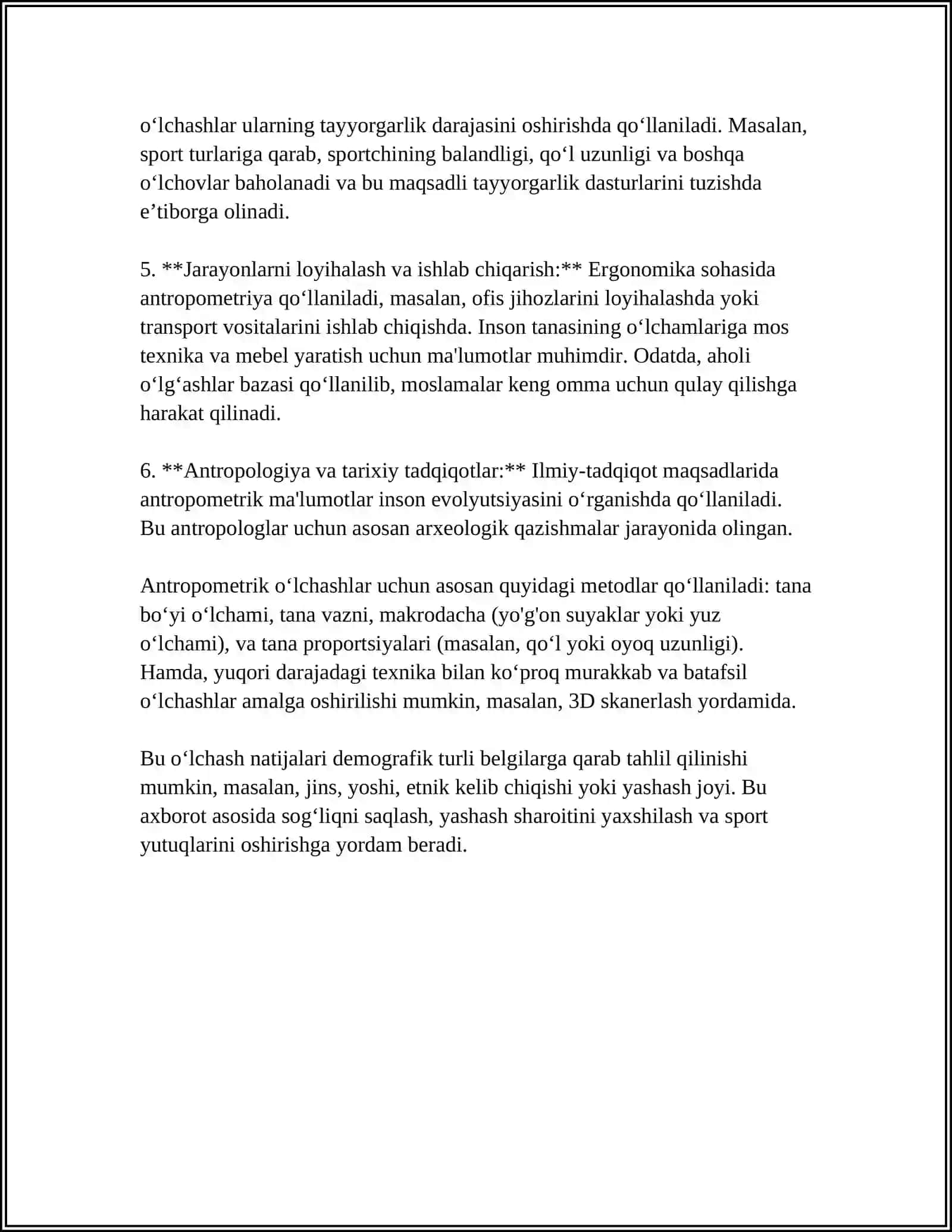 ANTROPOMENTIK OʻLCHASHLAR VA ULARNING ASOSIY BIRLIKLARI 4