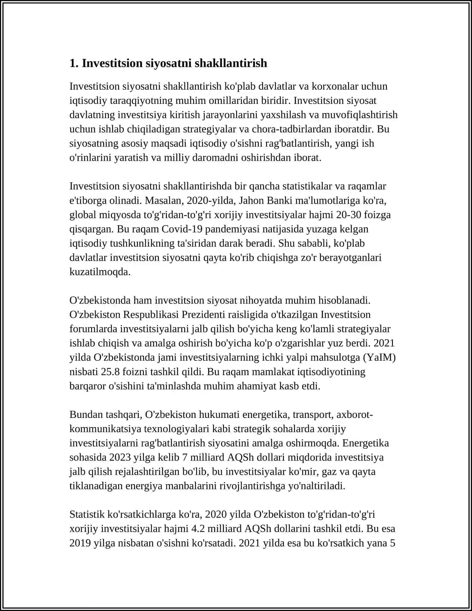 INVESTITSION IQTISODIYOTDA MENEJMENT STRATEGIYALARI 4