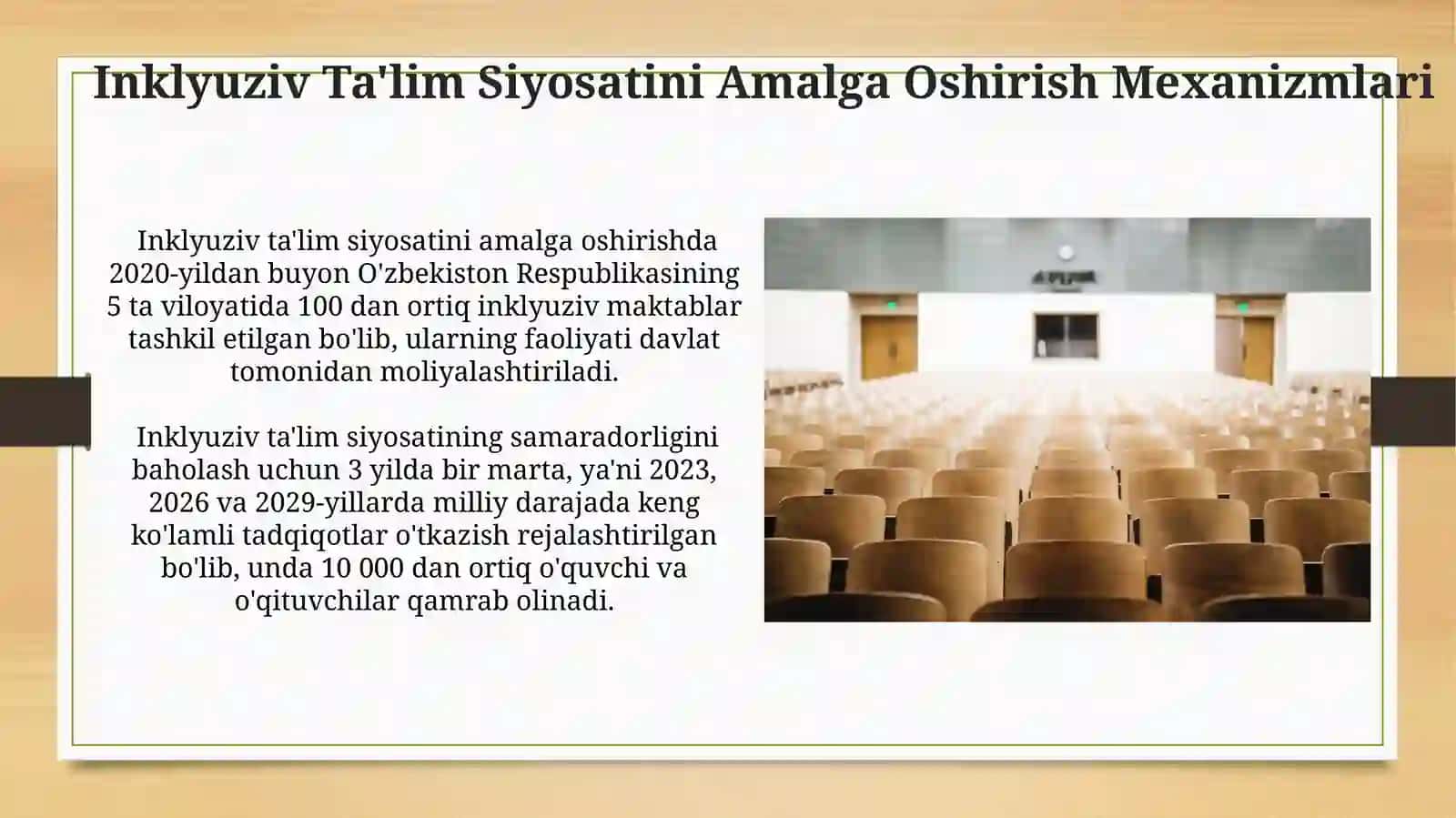Inklyuziv talim siyosatining huquqiy asoslari 4