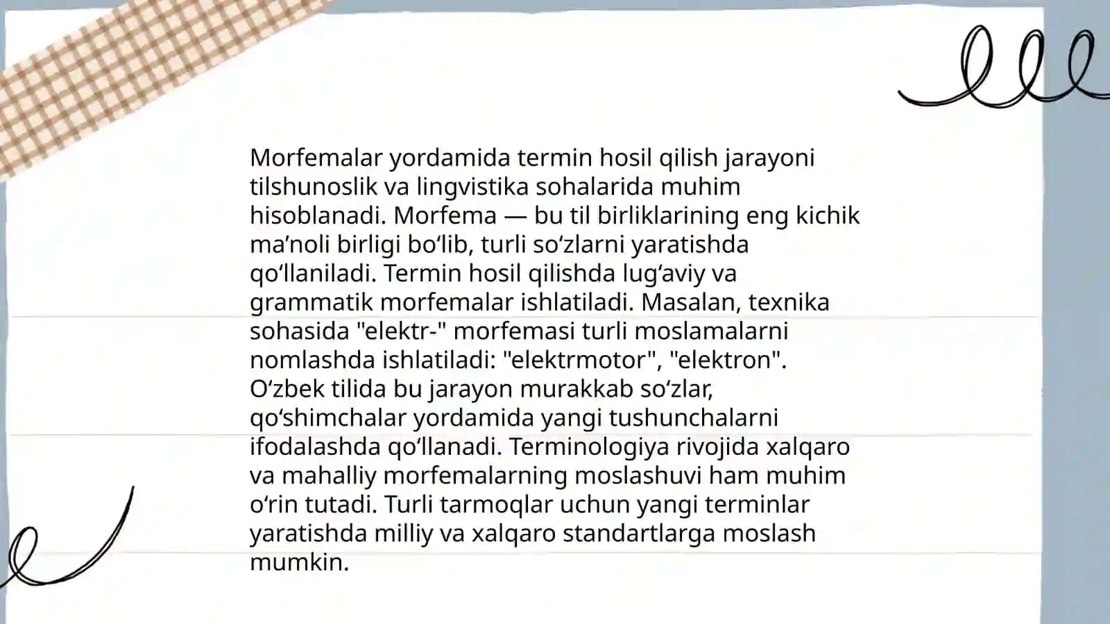 Terminlarning morfologik usuli bilan hosil qilinishi 4
