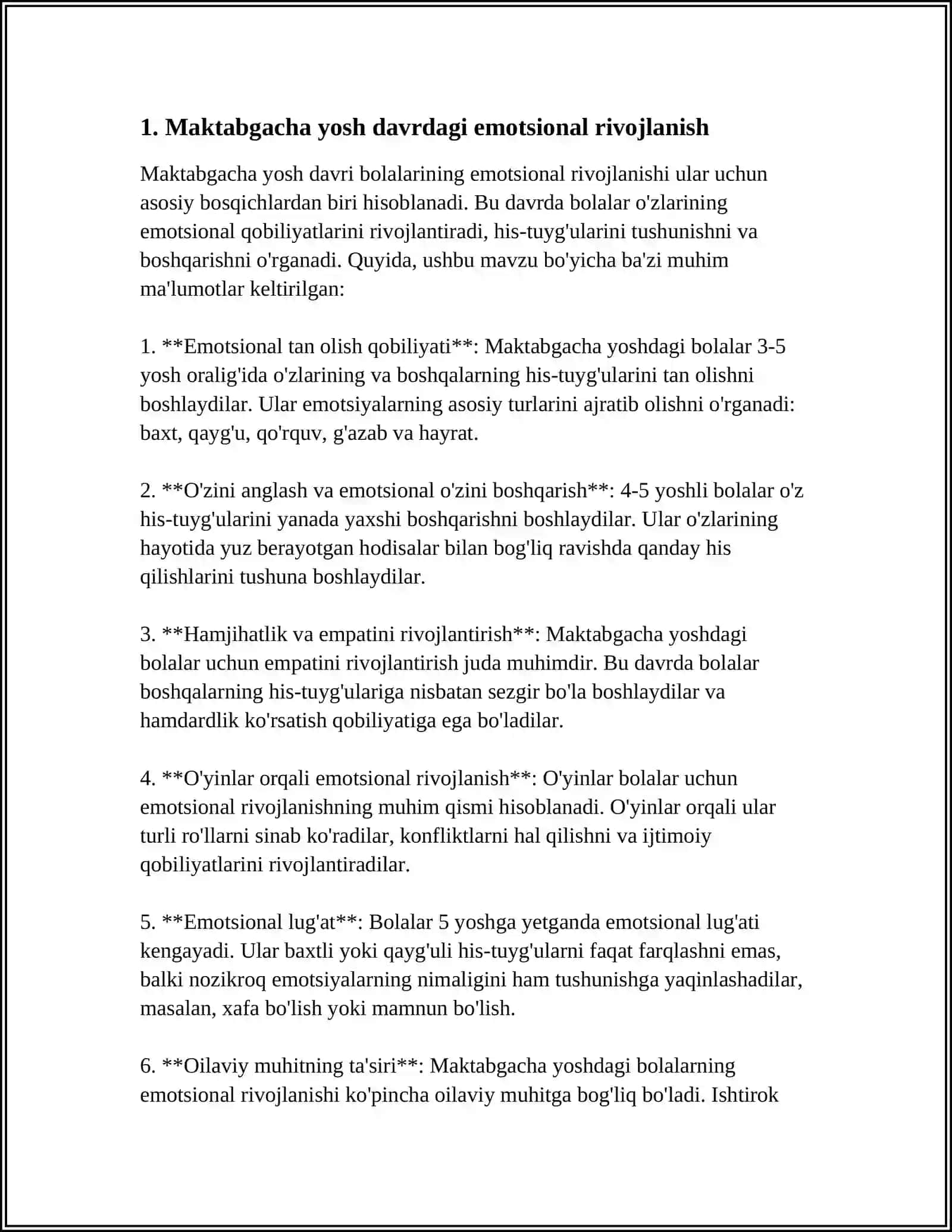 MAKTABGACHA YOSH DAVRIDA PSIXIK RIVOJLANISH XUSUSIYATLARI 4