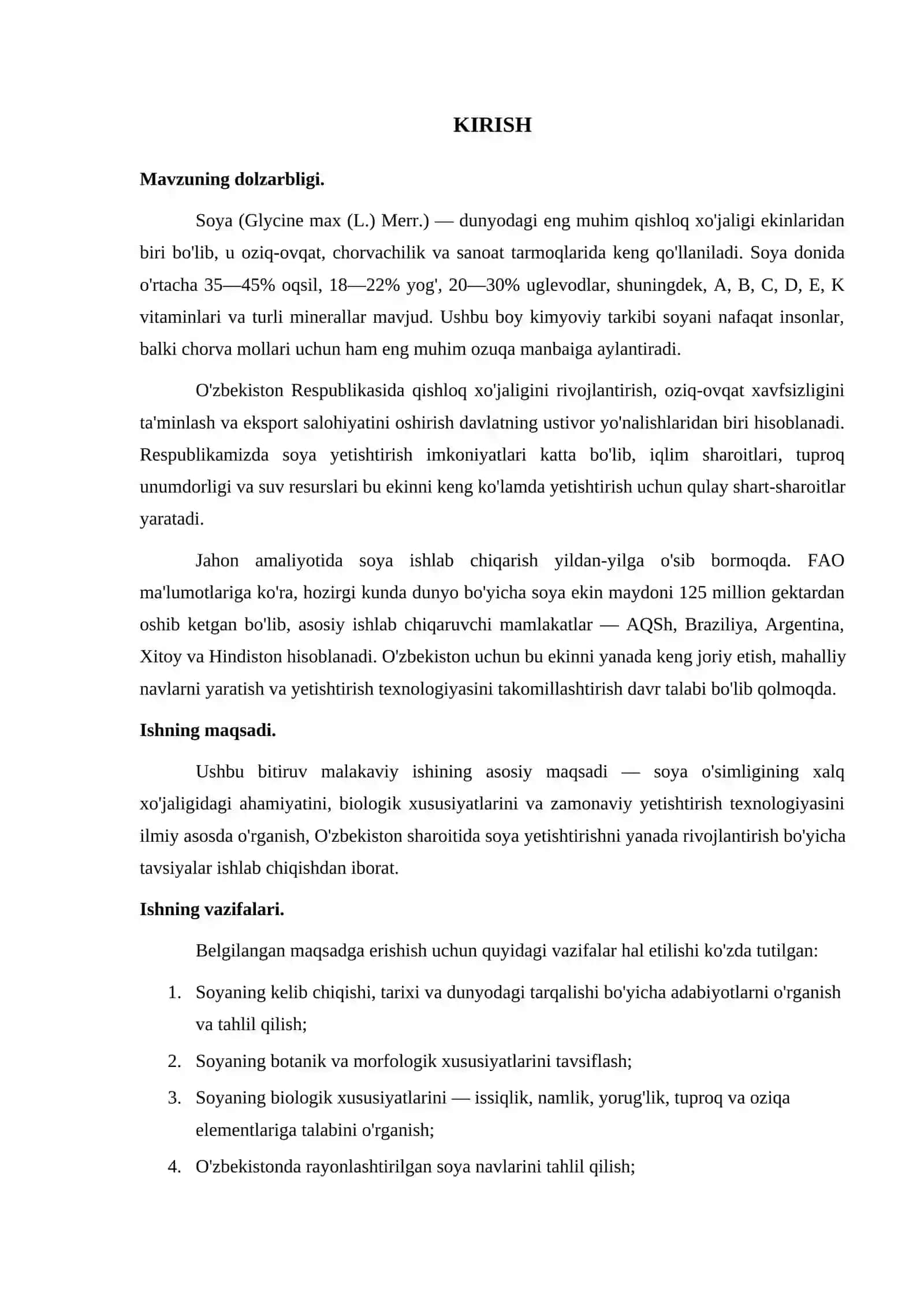 Soya — ahamiyati, biologiyasi va yetishtirish texnologiyasi 4