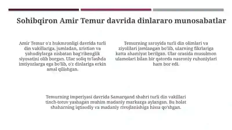 O'zbekiston konfessiyalararo diniy bag'rikenglikning tarixiy tajribasi 4