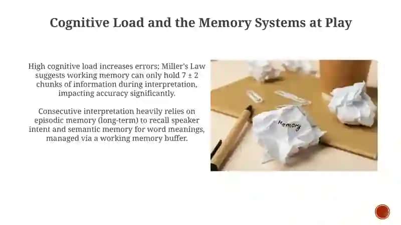 Consecutive Interpretation and Memory 4
