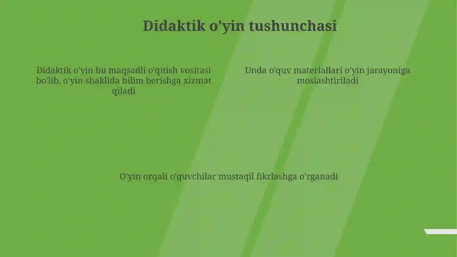 Didaktik o'yinlar 4