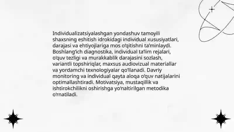 Eshitish idrokini rivojlantirish texnologiyasi ta’limining tamoyillari 4