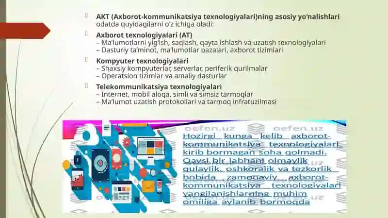 Kasbiy faoliyatda zamonaviy axborot – kommunikatsiya texnologiyalardan foydalanish 4
