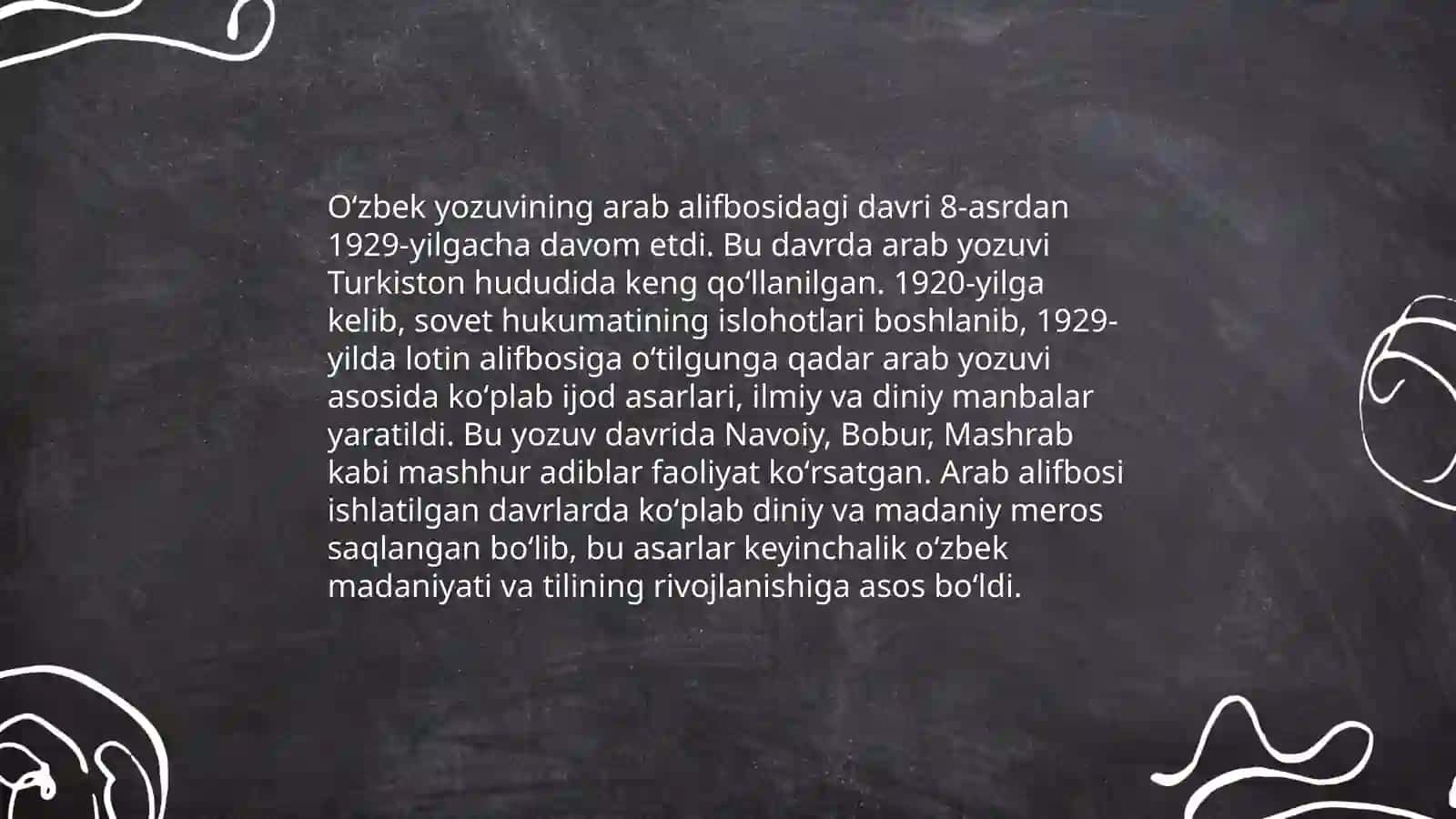 O'zbek tilining yozuv tizimlari taraqqiyoti.O'zbek tili orfografiyasining asosiy tamoyillari 4