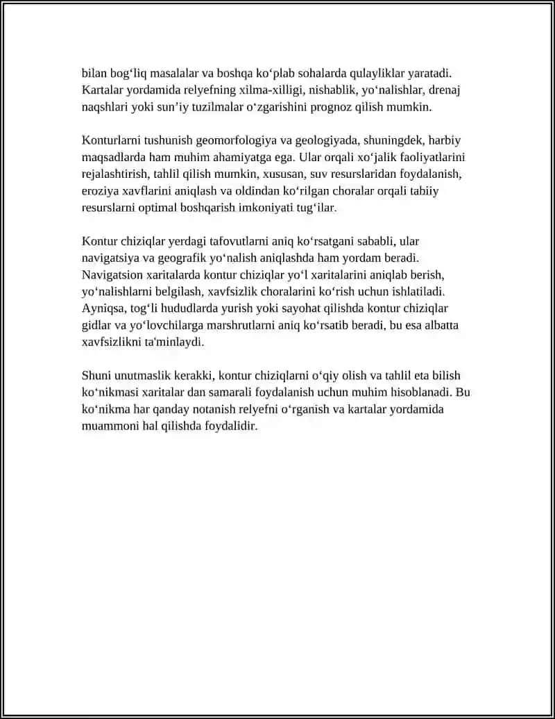 RELEFNI BELGILOVCHI GORIZONTALAR 4