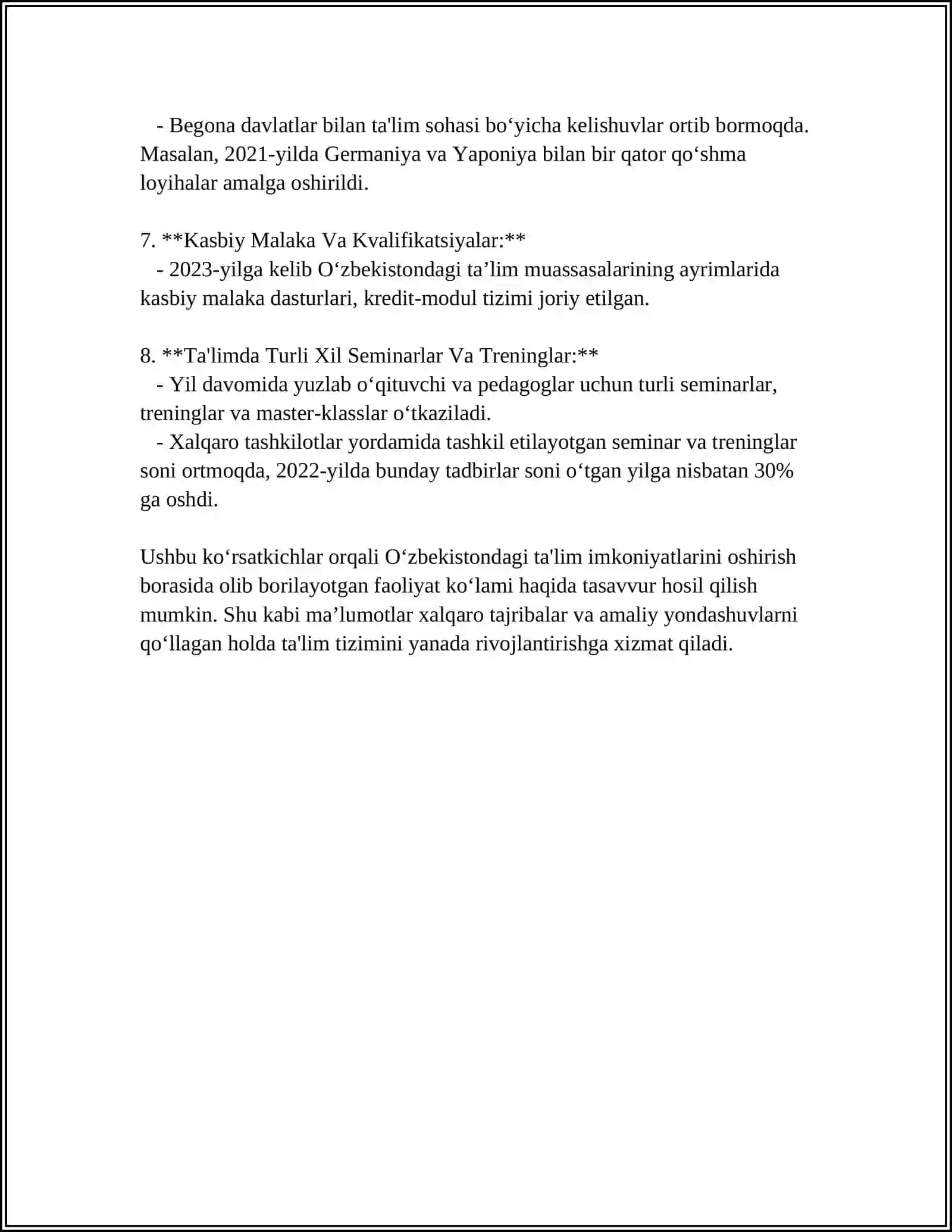 RIVOJLANAYOTGAN MAMLAKATLARDA KAMBAG'ALLIK DARAJASINI XAL ETISH YOLARI 4