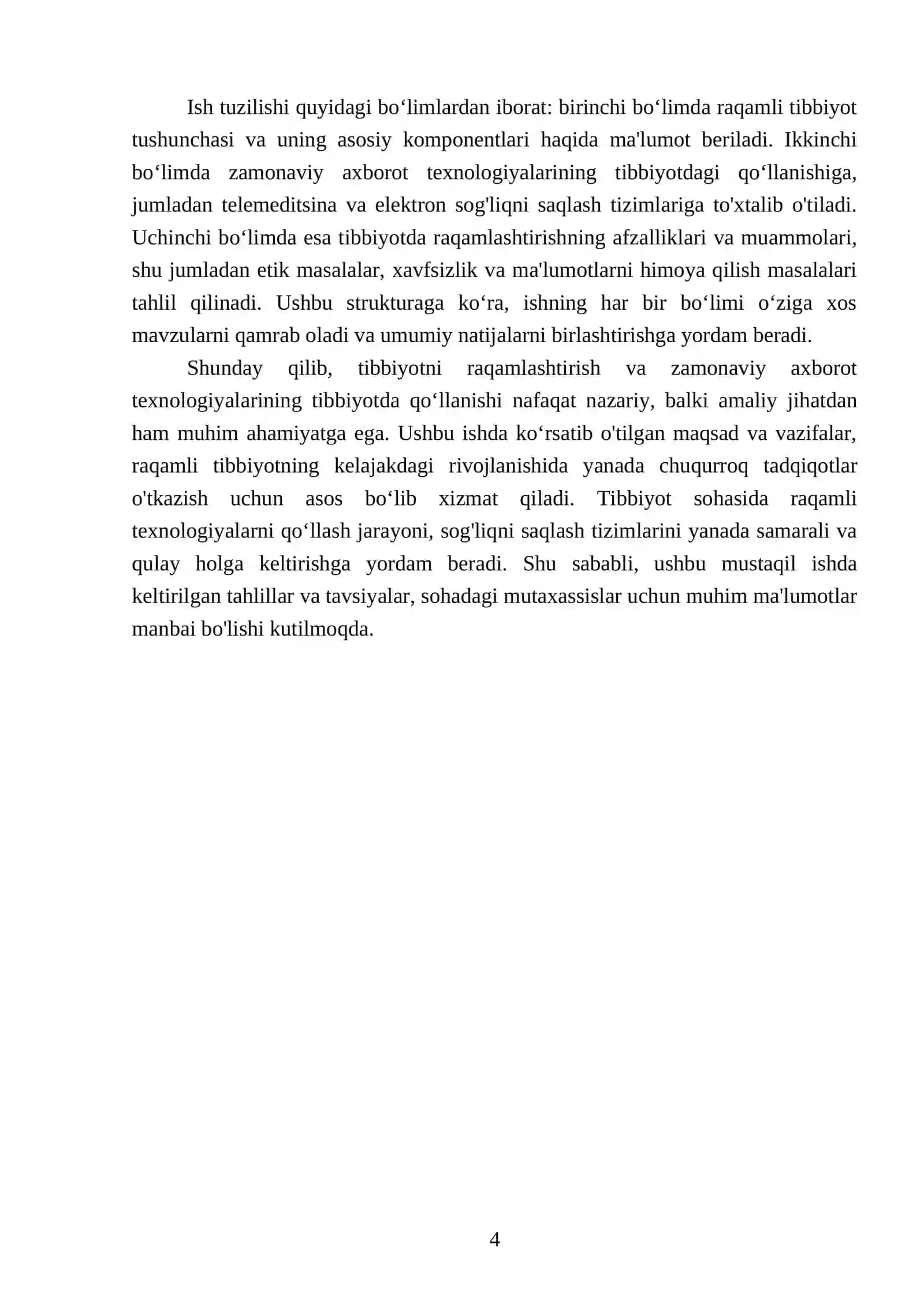 Tibbiyotni raqamlashtirish 4